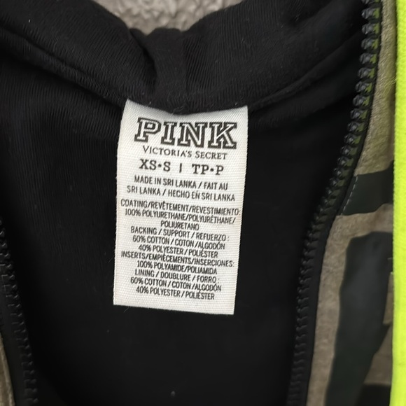 Women’s PINK by Victorias Secret Hooded Full Zip, XS\S, Green - Picture 4 of 7